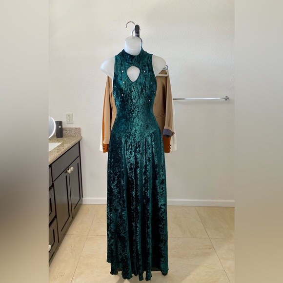 VTG Crushed Velvet Jumpsuit - Picture 7 of 8